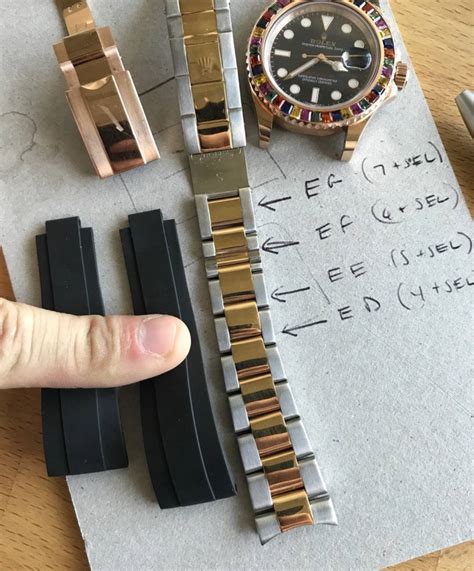 rolex oysterflex strap size chart|Rolex oysterflex strap replacement cost.